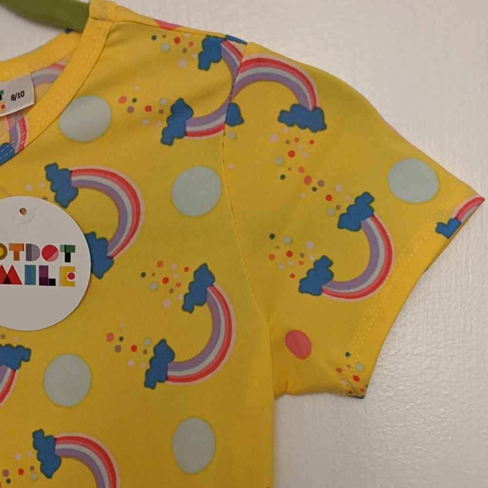 NWT Dotdotsmile Flapper Dress w/ Rainbows